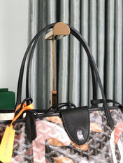 SAINT LOUIS GM BAG 40 IN PINK LETTRES CAMOUFLAGE GOYARDINE CANVAS