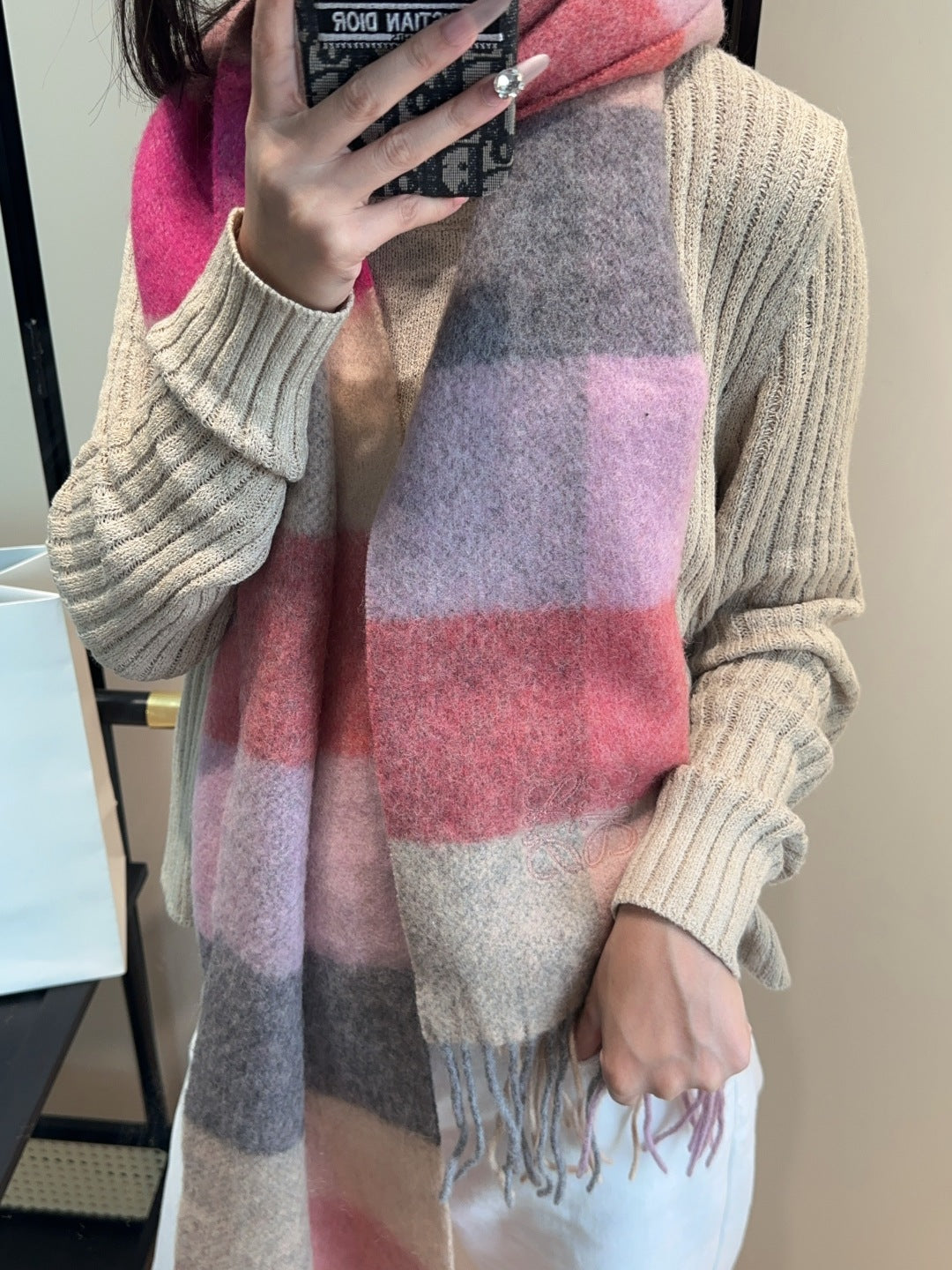 LOEWE 25S SCARF 180 IN CASHMERE 856349