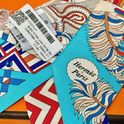 HERMES 25S SILK NECKERCHIEF 86 IN SILK 714348