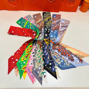 HERMES 25S SILK NECKERCHIEF 86 IN SILK 714353