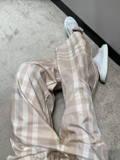 BURBERRY 25S PLAID STRAIGHT-LEG PANTS 091