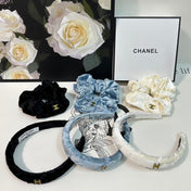 SKY BLUE VELVET TWO-PIECE SET 412457