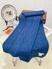 FAUBOURG MUFFLER 170 CM IN COBALT BLUE CASHMERE