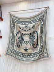 LES ROUES DE PHAETON BANDANA SHAWL 140 CM COLORFUL 385445