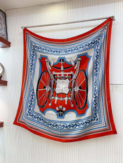 LES ROUES DE PHAETON BANDANA SHAWL 140 CM COLORFUL 385446