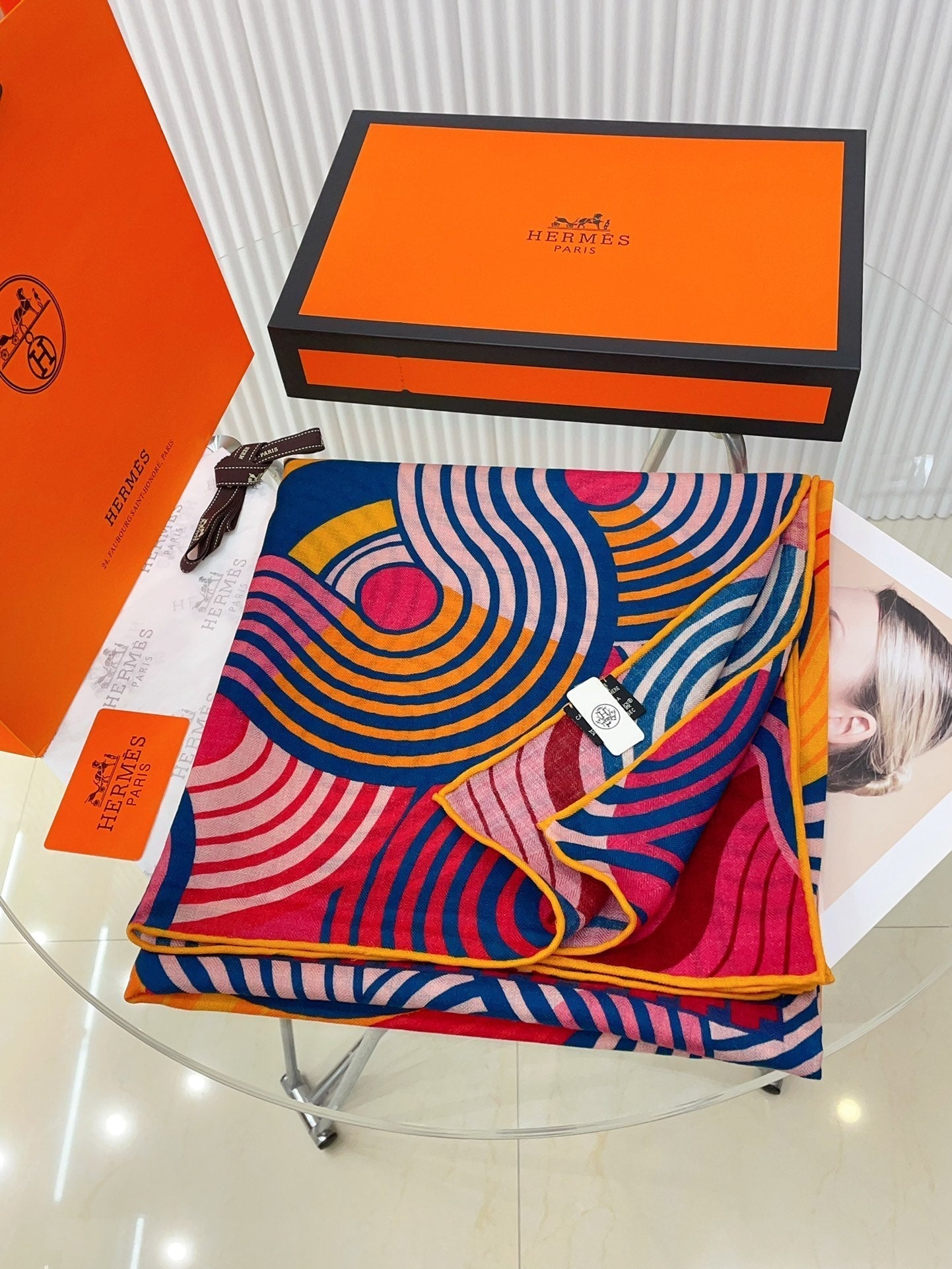 SCARF 140 CM COLORFUL 388171