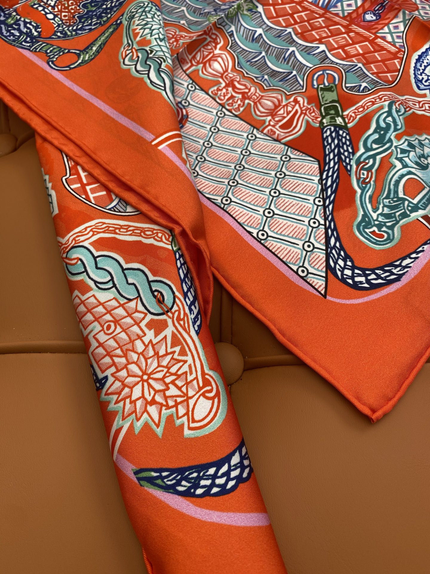HERMES 25S SCARF 90 IN SILK 703684