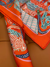 HERMES 25S SCARF 90 IN SILK 703684