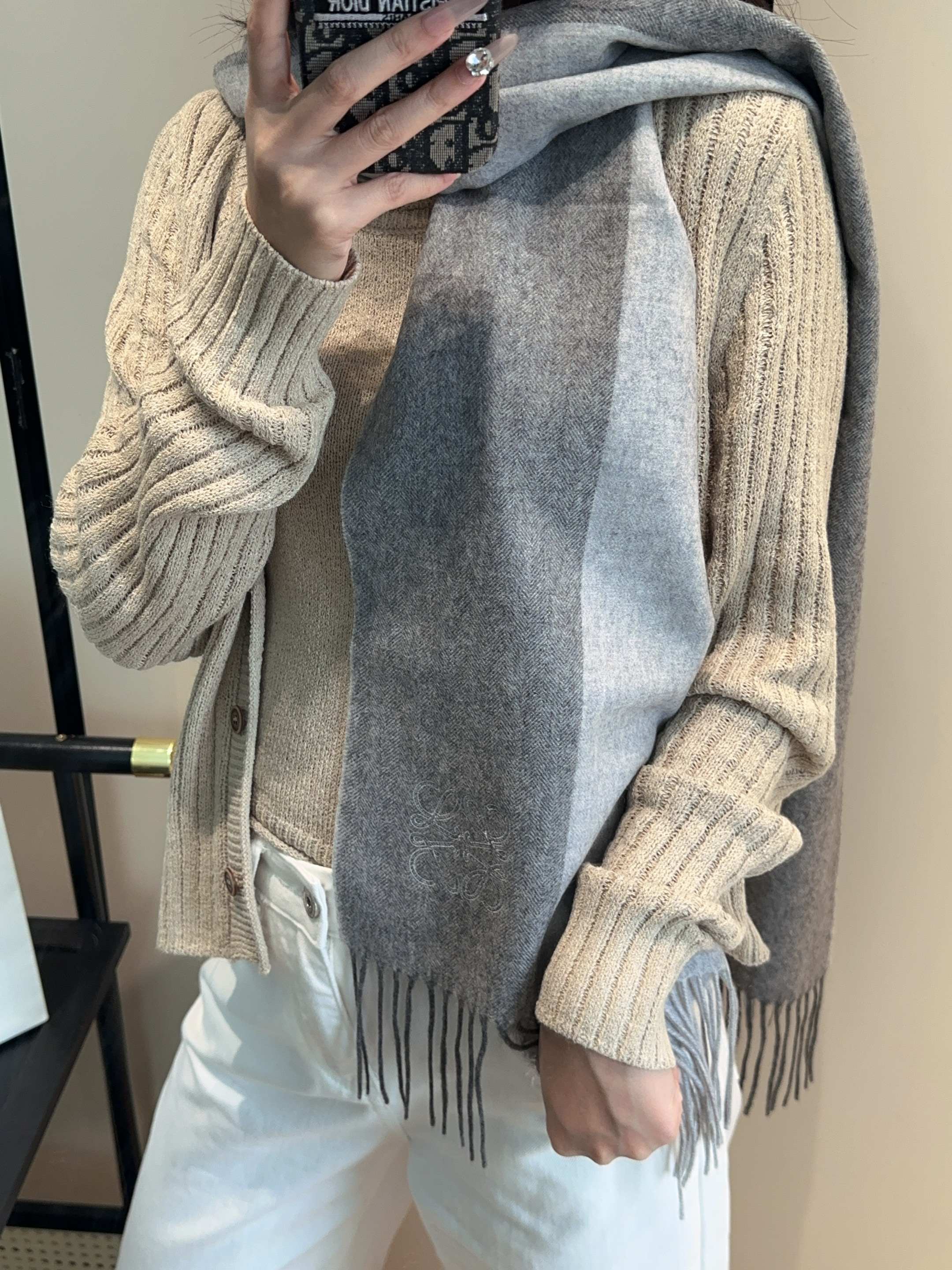 LOEWE 25S SCARF 180 IN CASHMERE 858203