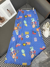 PRINTED MAXI DRESS MULTICOLOR POLYESTER 266721