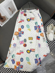 PRINTED MAXI DRESS MULTICOLOR POLYESTER 266721