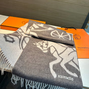 CASAQUE PORTE-CLEFS MUFFLER 180 CM SPANISH GRAY CASHMERE