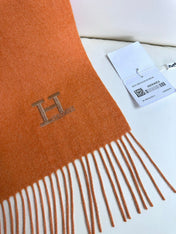 SCARF 190 CM IN TIGER ORANGE CASHMERE