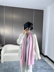 SCARF 190 CM IN BLUSH PINK CASHMERE 364766