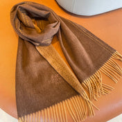 SCARF 180CM CHOCOLATE BROWN CASHMERE