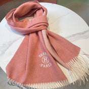 RECTO-VERSO MUFFLER 190 ROSE PINK CASHMERE