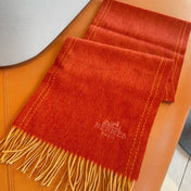 UNIE BRODEE GM MUFFLER IN SCARLET RED CASHMERE