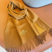 UNIE BRODEE GM MUFFLER IN COPPER BROWN CASHMERE