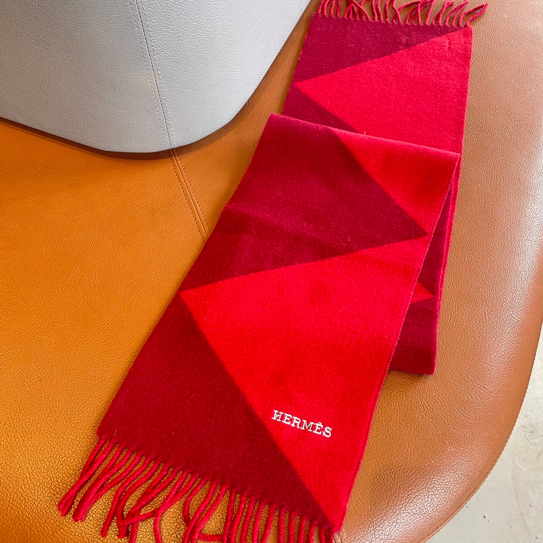 SCARF 150 CM IN CRIMSON RED CASHMERE