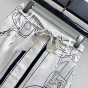 HERMES 26S SILK MIDI SKIRT 583