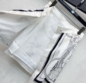 HERMES 26S SILK MIDI SKIRT 583